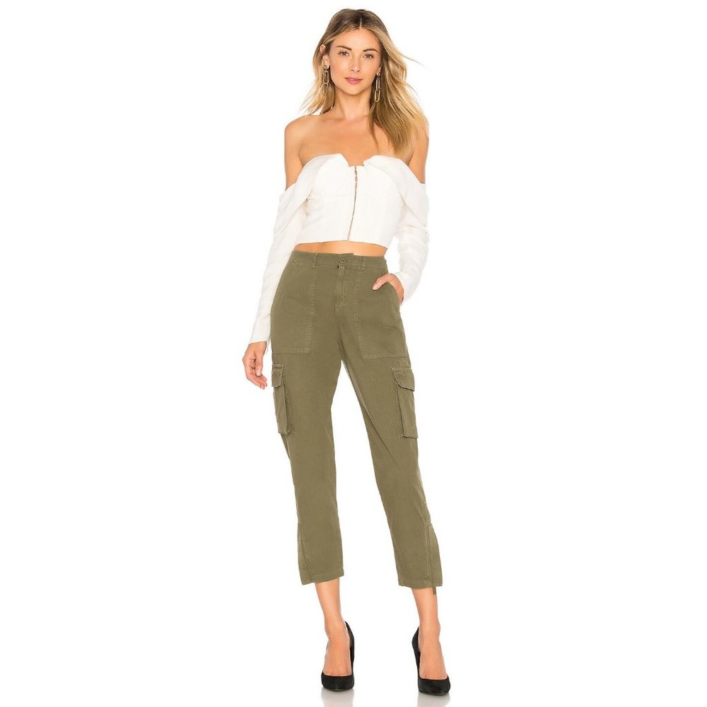Anine Bing Olive Green Cargo Pants